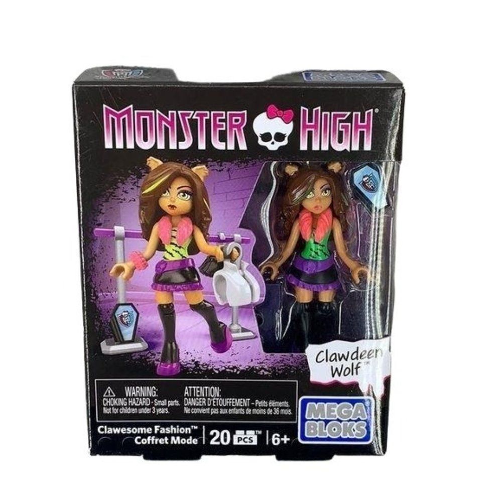 Monster High Mega Bloks Clawdeen Wolf Clawsome Fashion Coffret Mode 20 pieces